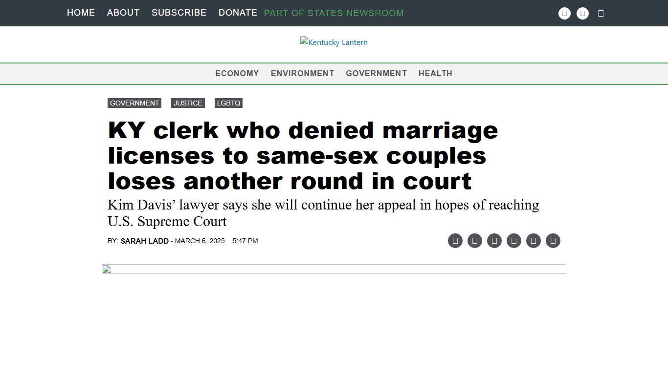 KY clerk who denied marriage licenses to same-sex couples loses another round in court • Kentucky Lantern