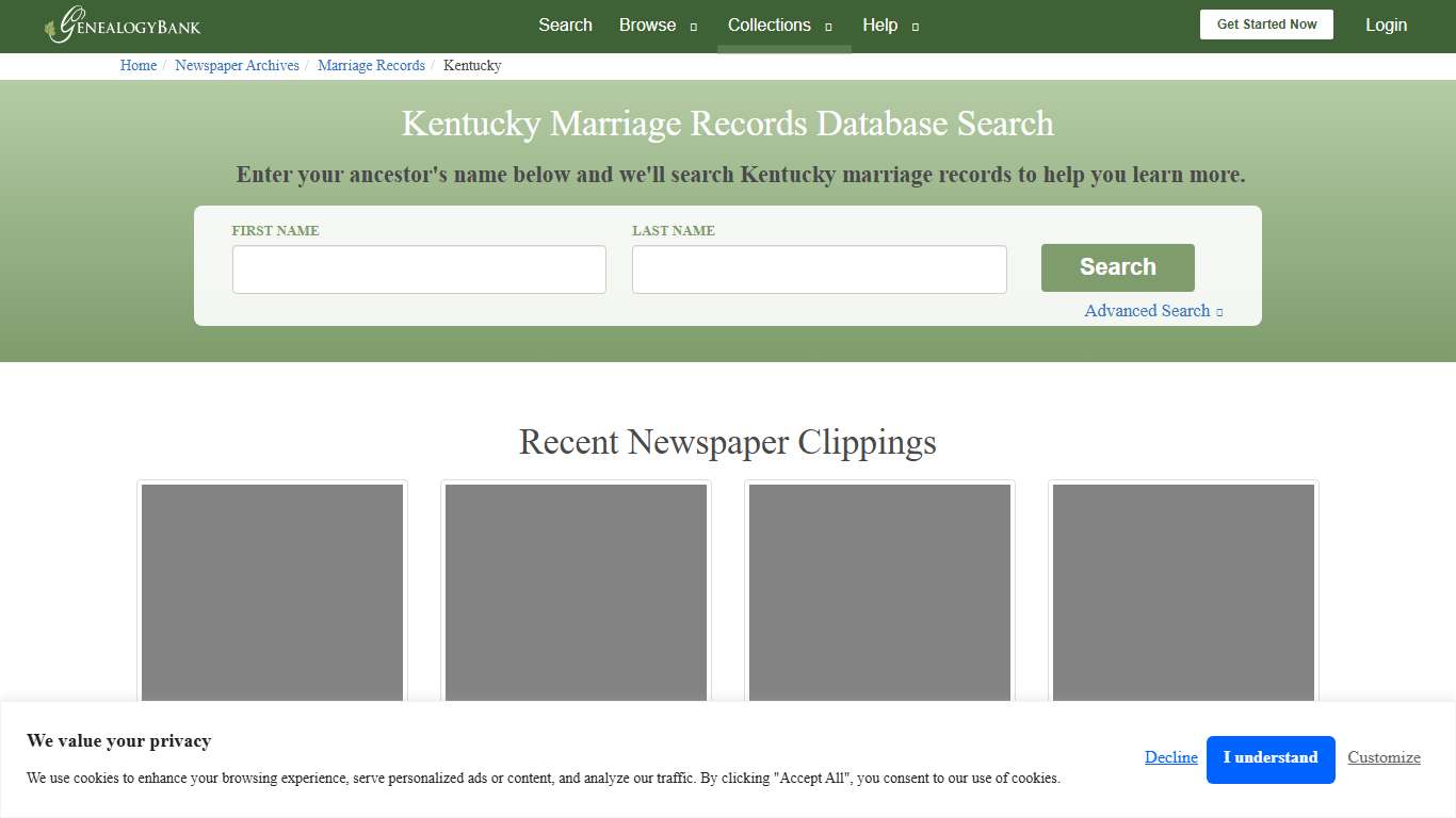 Public Marriage Records in Kentucky GenealogyBank